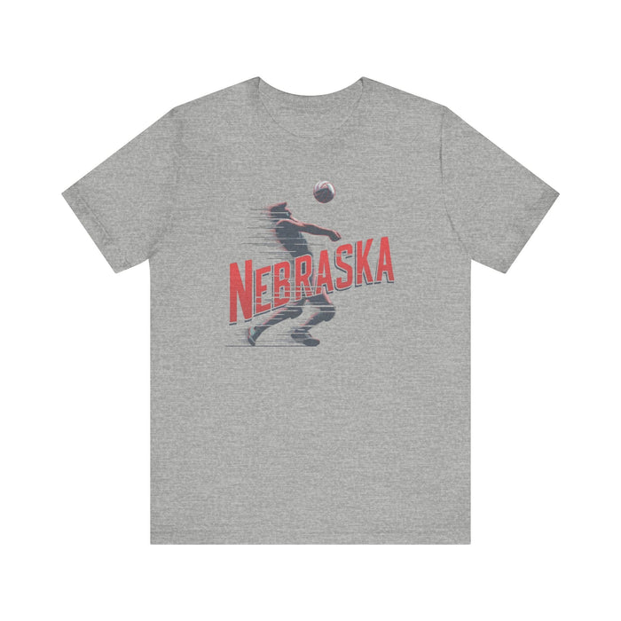 Printify T-Shirt Nebraska Volleyball Victory Unisex Jersey Short Sleeve Tee Great Gift, Team Sports, College Sports, Son Gift, Daughter Gift, Husband Gift