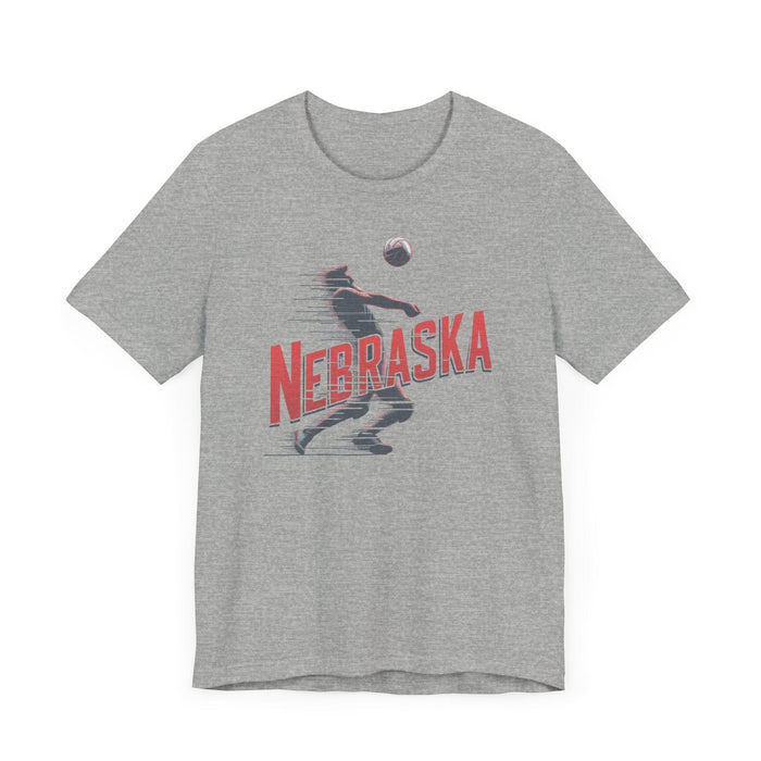 Printify T-Shirt Nebraska Volleyball Victory Unisex Jersey Short Sleeve Tee Great Gift, Team Sports, College Sports, Son Gift, Daughter Gift, Husband Gift