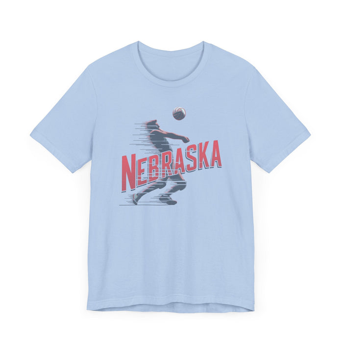 Printify T-Shirt Nebraska Volleyball Victory Unisex Jersey Short Sleeve Tee Great Gift, Team Sports, College Sports, Son Gift, Daughter Gift, Husband Gift