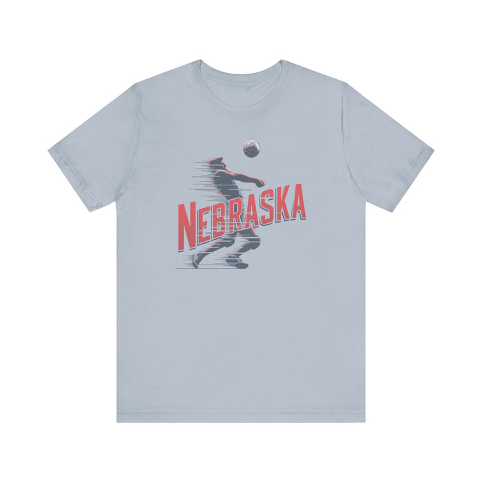 Printify T-Shirt Nebraska Volleyball Victory Unisex Jersey Short Sleeve Tee Great Gift, Team Sports, College Sports, Son Gift, Daughter Gift, Husband Gift