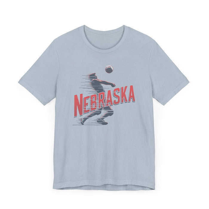 Printify T-Shirt Nebraska Volleyball Victory Unisex Jersey Short Sleeve Tee Great Gift, Team Sports, College Sports, Son Gift, Daughter Gift, Husband Gift