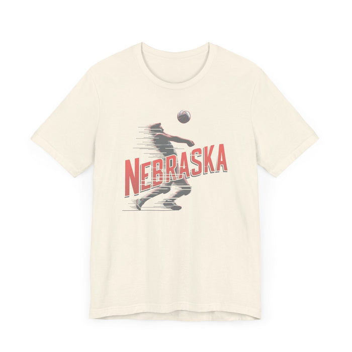 Printify T-Shirt Nebraska Volleyball Victory Unisex Jersey Short Sleeve Tee Great Gift, Team Sports, College Sports, Son Gift, Daughter Gift, Husband Gift