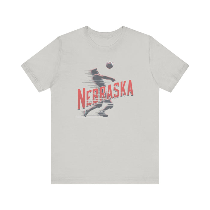 Printify T-Shirt Nebraska Volleyball Victory Unisex Jersey Short Sleeve Tee Great Gift, Team Sports, College Sports, Son Gift, Daughter Gift, Husband Gift