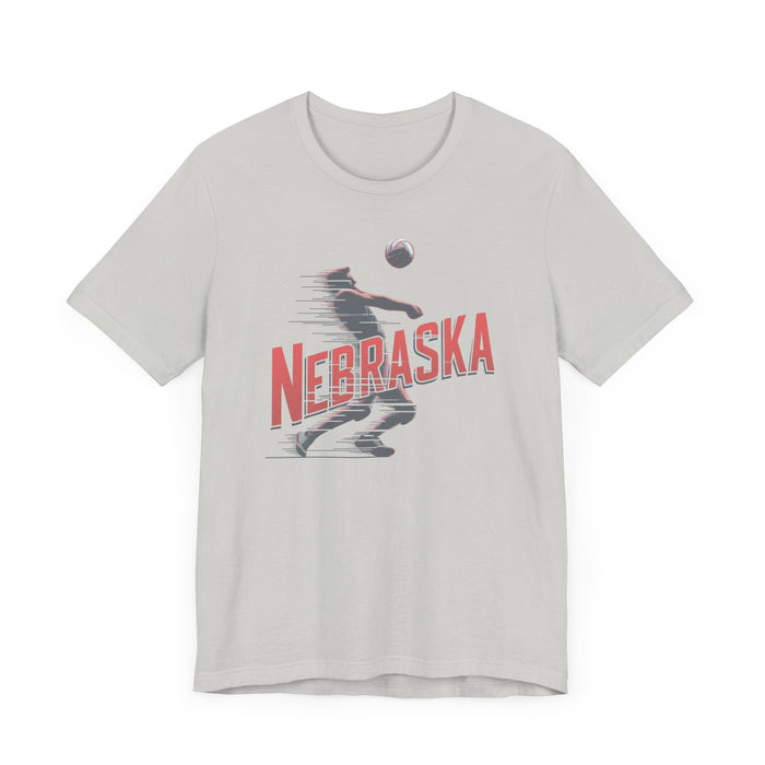 Printify T-Shirt Nebraska Volleyball Victory Unisex Jersey Short Sleeve Tee Great Gift, Team Sports, College Sports, Son Gift, Daughter Gift, Husband Gift