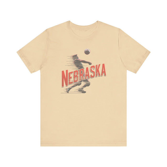 Printify T-Shirt Nebraska Volleyball Victory Unisex Jersey Short Sleeve Tee Great Gift, Team Sports, College Sports, Son Gift, Daughter Gift, Husband Gift