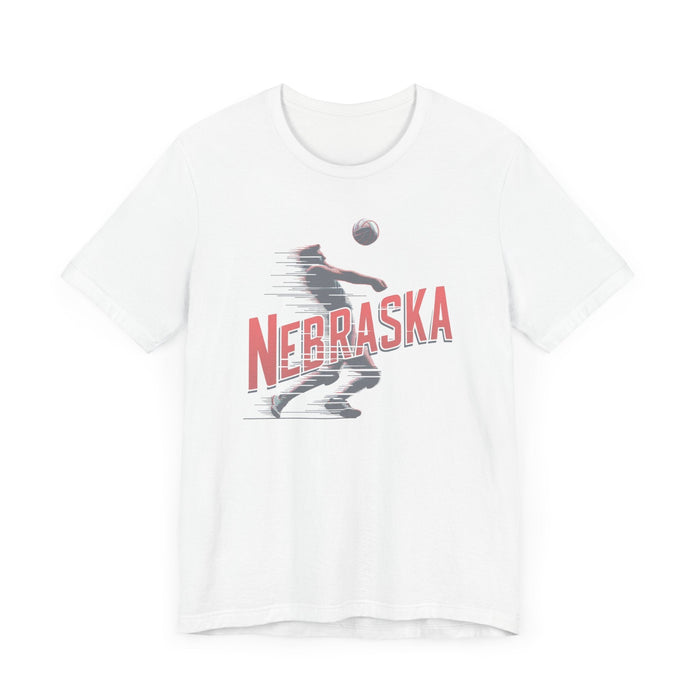 Printify T-Shirt Nebraska Volleyball Victory Unisex Jersey Short Sleeve Tee Great Gift, Team Sports, College Sports, Son Gift, Daughter Gift, Husband Gift