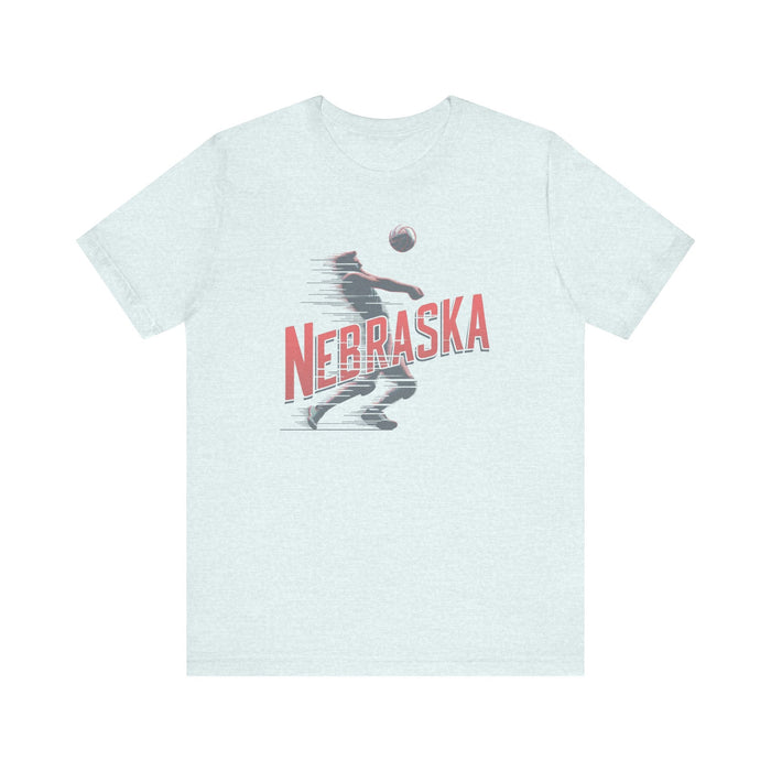 Printify T-Shirt Nebraska Volleyball Victory Unisex Jersey Short Sleeve Tee Great Gift, Team Sports, College Sports, Son Gift, Daughter Gift, Husband Gift