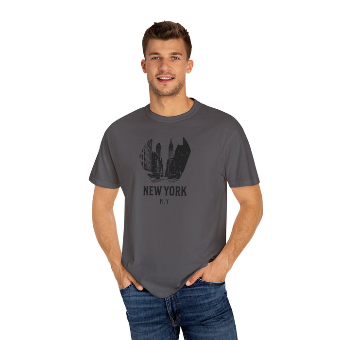 Printify T-Shirt New York City, N.Y. T-Shirt Comfortable Casual Travel & Outdoor Adventure Shirt