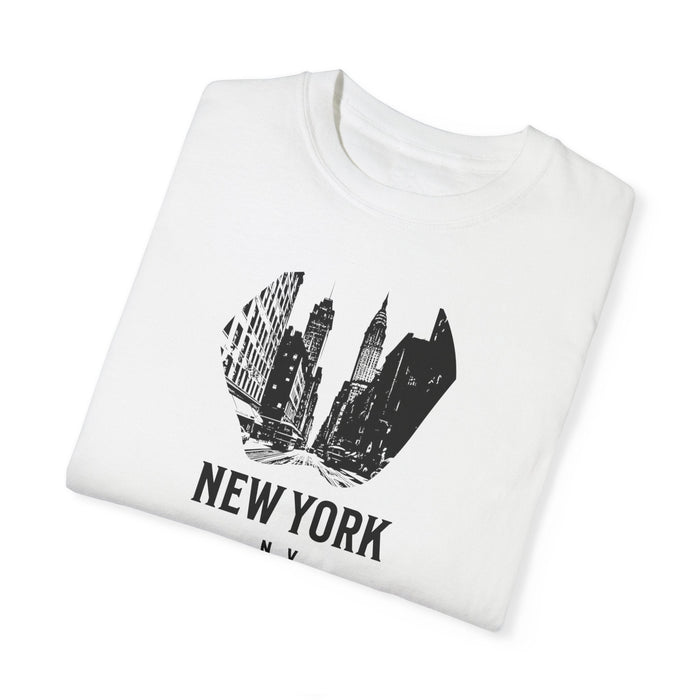 Printify T-Shirt New York City, N.Y. T-Shirt Comfortable Casual Travel & Outdoor Adventure Shirt