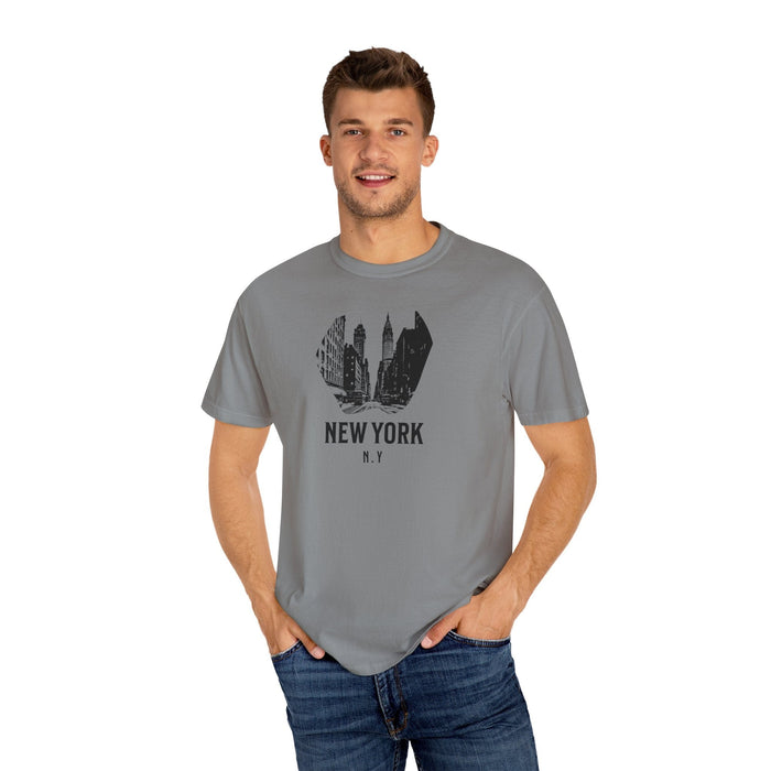 Printify T-Shirt New York City, N.Y. T-Shirt Comfortable Casual Travel & Outdoor Adventure Shirt