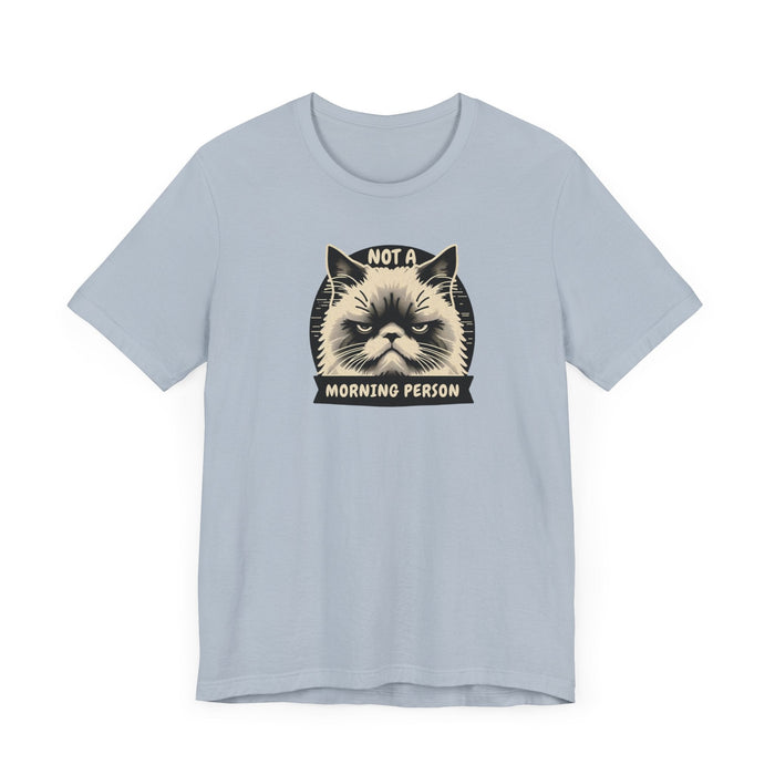 Printify T-Shirt Not a Morning Person? Join the Grumpy Cat Club with this Graphic Tee