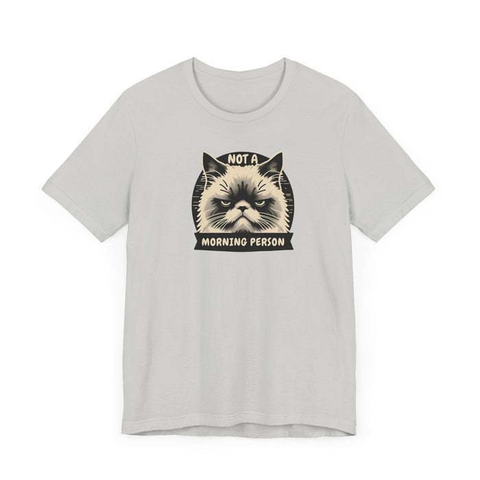 Printify T-Shirt Not a Morning Person? Join the Grumpy Cat Club with this Graphic Tee