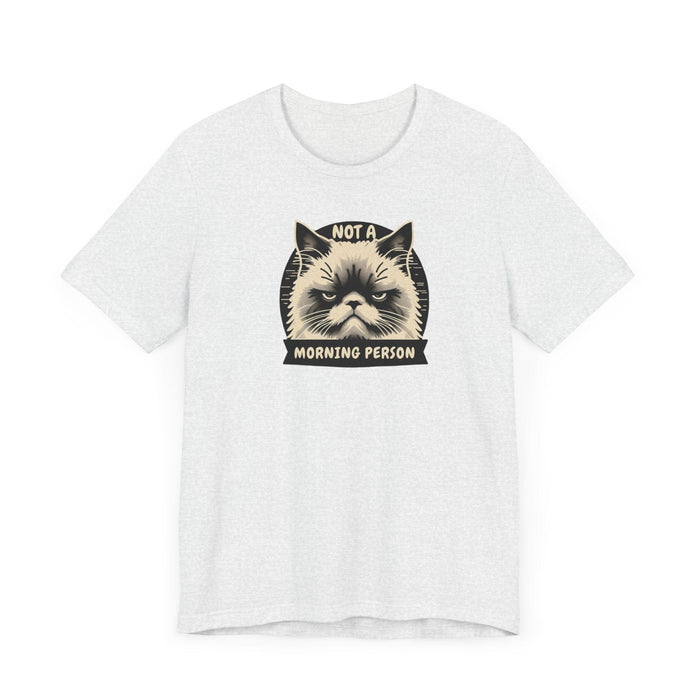 Printify T-Shirt Not a Morning Person? Join the Grumpy Cat Club with this Graphic Tee