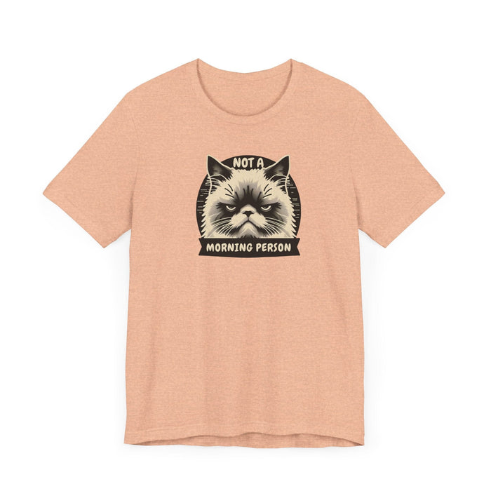 Printify T-Shirt Not a Morning Person? Join the Grumpy Cat Club with this Graphic Tee