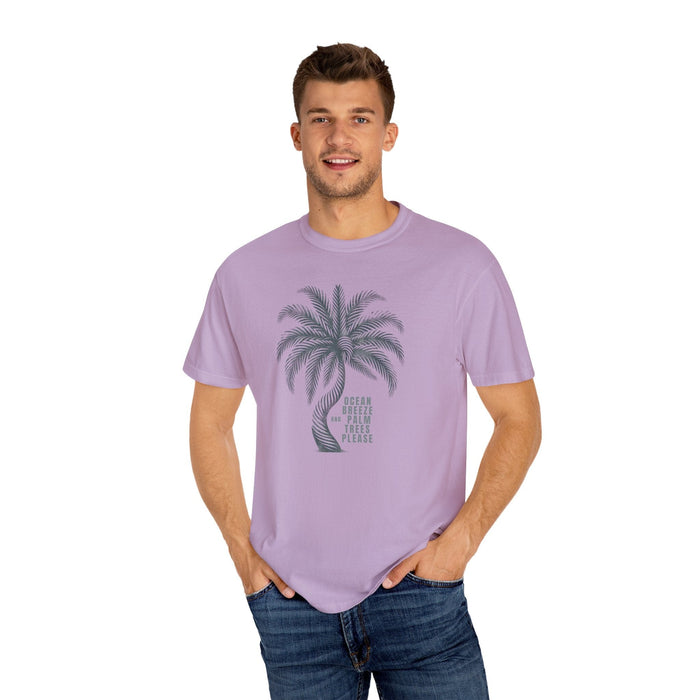 Printify T-Shirt Ocean Breeze & Palm Trees: Customize Your Comfort with Our Cozy Cotton Tee Great Gift Tshirt