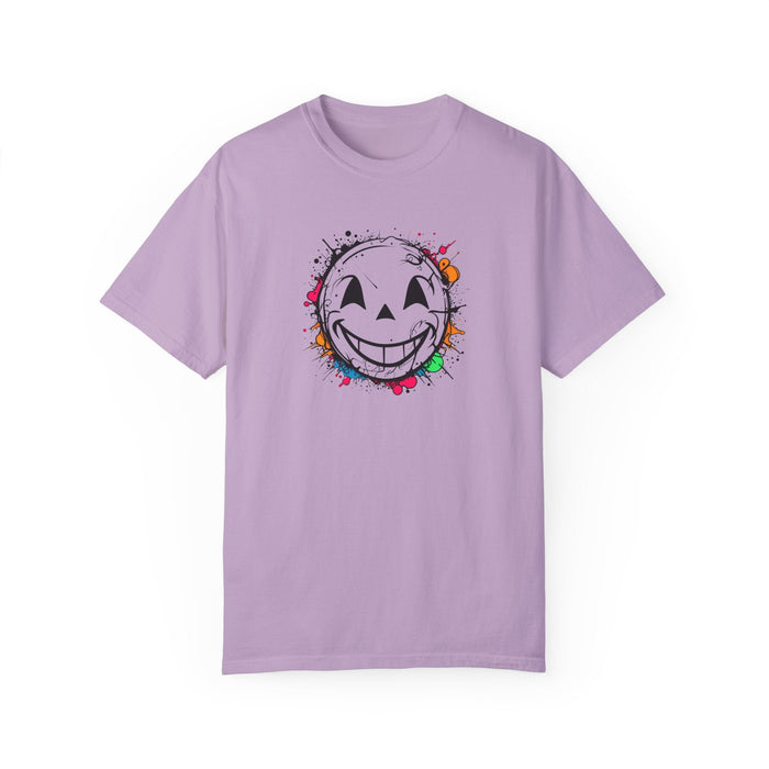 Printify T-Shirt Orchid / S Graffiti Style Smiley Face Unisex Garment-Dyed T-Shirt Comfort Colors Great Gift Idea Stylish and Trending