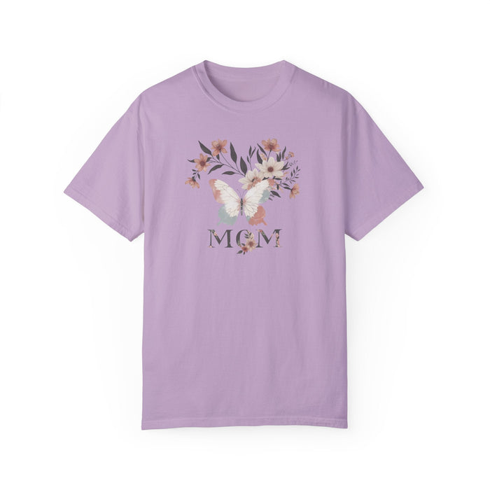 Printify T-Shirt Orchid / S Mom Life in Full Bloom Soft Colored Boho Inspired Garment-Dyed T-shirt Great Gift, Mom Gift, Mothers Day Gift, Wife Gift, Sister Gift