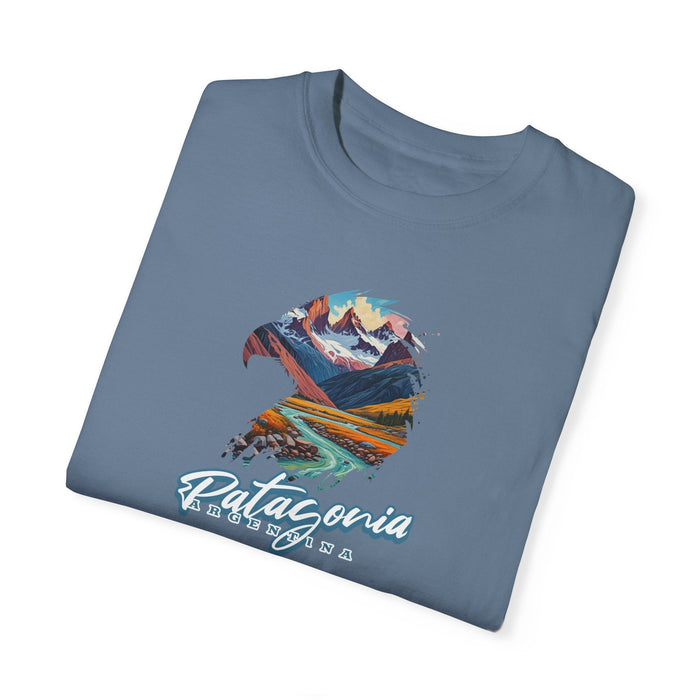 Printify T-Shirt Patagonia Mountains, Argentina T-Shirt Comfy Travel & Outdoor Adventure Tee