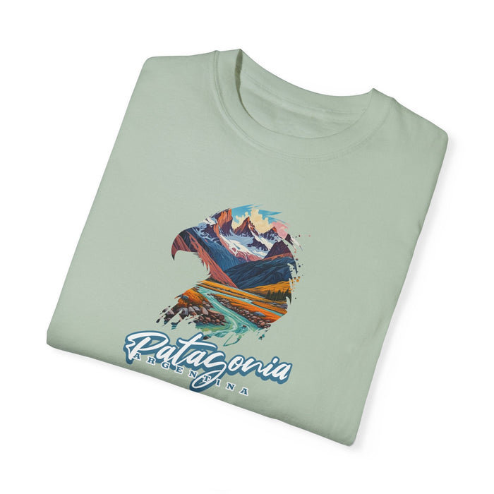 Printify T-Shirt Patagonia Mountains, Argentina T-Shirt Comfy Travel & Outdoor Adventure Tee