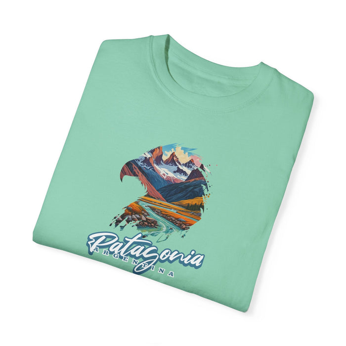 Printify T-Shirt Patagonia Mountains, Argentina T-Shirt Comfy Travel & Outdoor Adventure Tee