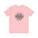 Printify T-Shirt Pink / S Boho Wildflower Mama: Embrace Nature in Style with our Comfy Tee!