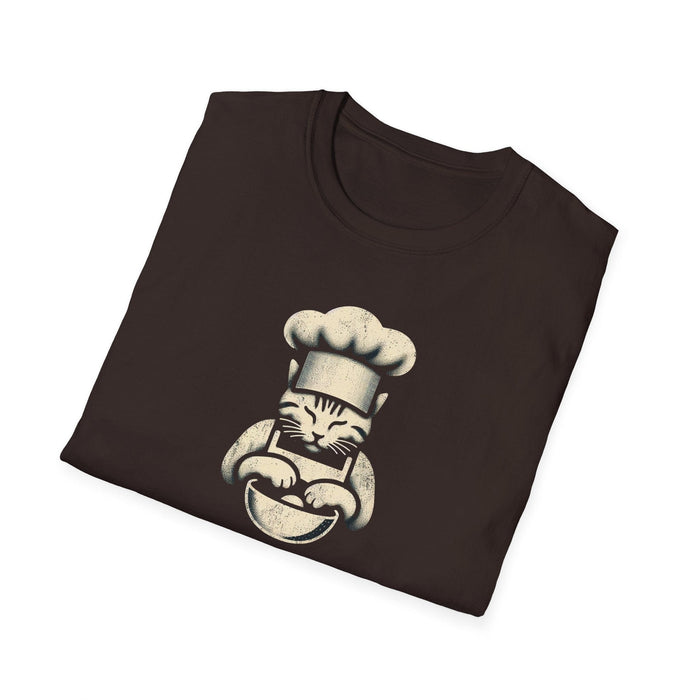 Printify T-Shirt Purrfect Chef Culinary Whiskers Adventures Tee | Cat Chef Foodie Lovers, Animal Lovers, Great Gift, Mom Gift, Dad Gift, Graphic Tshirt