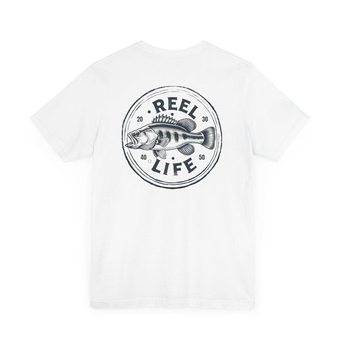 Printify T-Shirt Reel Life Fishing Tee: Cast Away in Comfort & Style! Great Gift Idea for Anyone who Loves Fishing