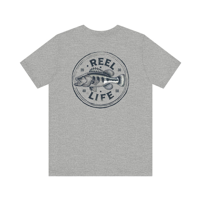 Printify T-Shirt Reel Life Fishing Tee: Cast Away in Comfort & Style! Great Gift Idea for Anyone who Loves Fishing