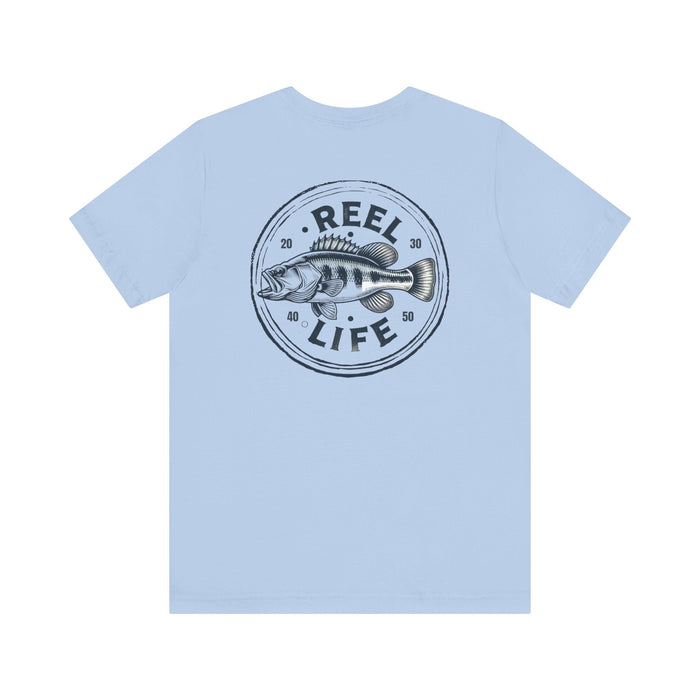 Printify T-Shirt Reel Life Fishing Tee: Cast Away in Comfort & Style! Great Gift Idea for Anyone who Loves Fishing