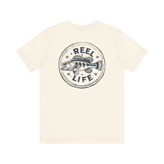 Printify T-Shirt Reel Life Fishing Tee: Cast Away in Comfort & Style! Great Gift Idea for Anyone who Loves Fishing