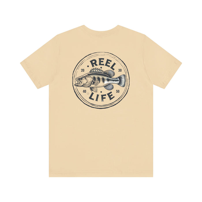 Printify T-Shirt Reel Life Fishing Tee: Cast Away in Comfort & Style! Great Gift Idea for Anyone who Loves Fishing