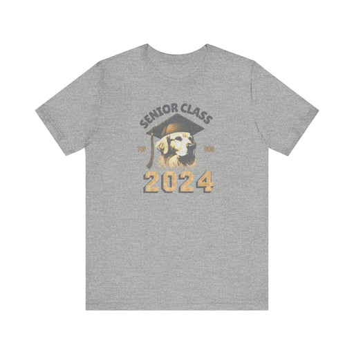 Printify T-Shirt Senior Class of 2024 Golden Retriever Tee - Soft Cotton, Quality Print Son Gift, Gift, Daughter Gift Graduate