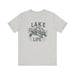 Printify T-Shirt Silver / S Living With The Turtle Lake Life Jersey Short Sleeve Tee - Soft Cotton Classic Nature Great Gift, Husband Gift, Wife Gift Fishing Shirt