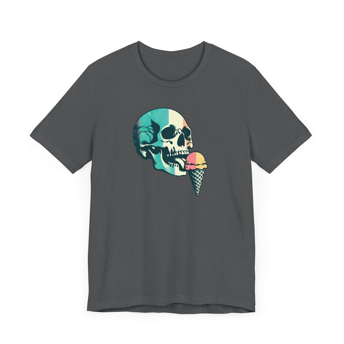 Printify T-Shirt Skull Tee: Embrace Cool Comfort and Style with This Crewneck Tshirt Makes a Great Gift