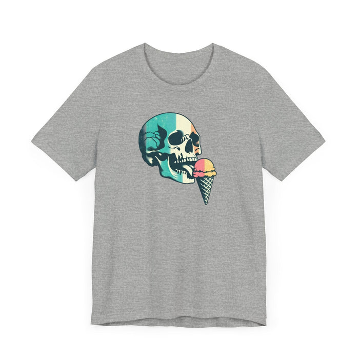 Printify T-Shirt Skull Tee: Embrace Cool Comfort and Style with This Crewneck Tshirt Makes a Great Gift