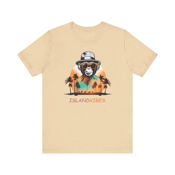 Printify T-Shirt Soft Cream / S Island Monkey Business: Unisex Tee for Tropical Vibes! Great Gift