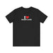 Printify T-Shirt Solid Black Blend / XS I Love Maryland Unisex Jersey Short Sleeve Tee - Soft Cotton, Comfortable Fit MD Tshirt Womens Tshirt Mens Tshirt