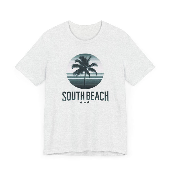 Printify T-Shirt South Beach Serenity: Unisex Palm Trees Tee, the Ultimate Gift for Every Occasion Boyfriend Gift, Girlfriend Gift