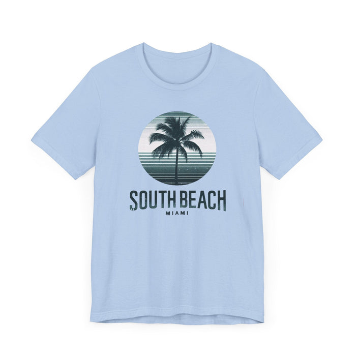 Printify T-Shirt South Beach Serenity: Unisex Palm Trees Tee, the Ultimate Gift for Every Occasion Boyfriend Gift, Girlfriend Gift