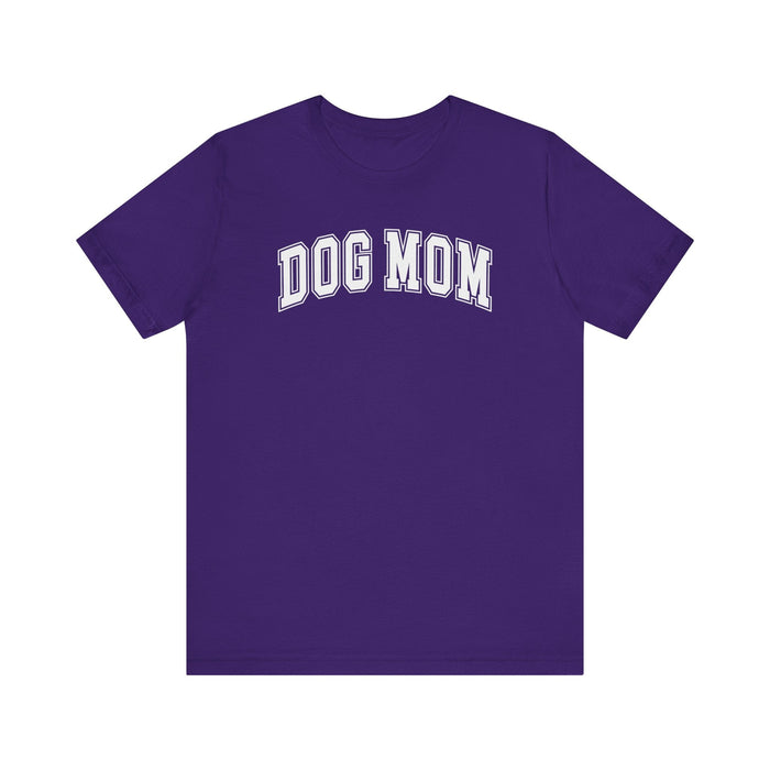 Printify T-Shirt Team Purple / S Paw-some Dog Mom Regular Fit Tee - Love, Comfort, and Style In This Short Sleeve Tshirt