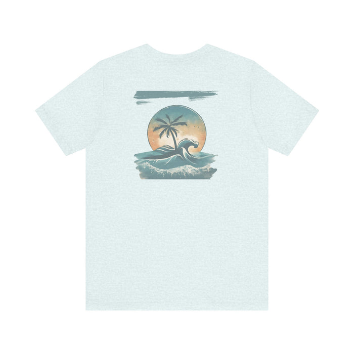 Printify T-Shirt Tropical Oasis Paradise Tee - Perfect Gift! Boyfriend Gift, Girlfriend Gift, Husband Gift, Wife Gift, Beach Shirt, Vacation Tshirt