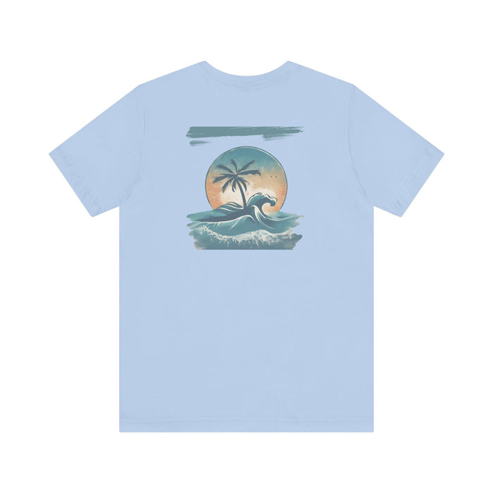 Printify T-Shirt Tropical Oasis Paradise Tee - Perfect Gift! Boyfriend Gift, Girlfriend Gift, Husband Gift, Wife Gift, Beach Shirt, Vacation Tshirt