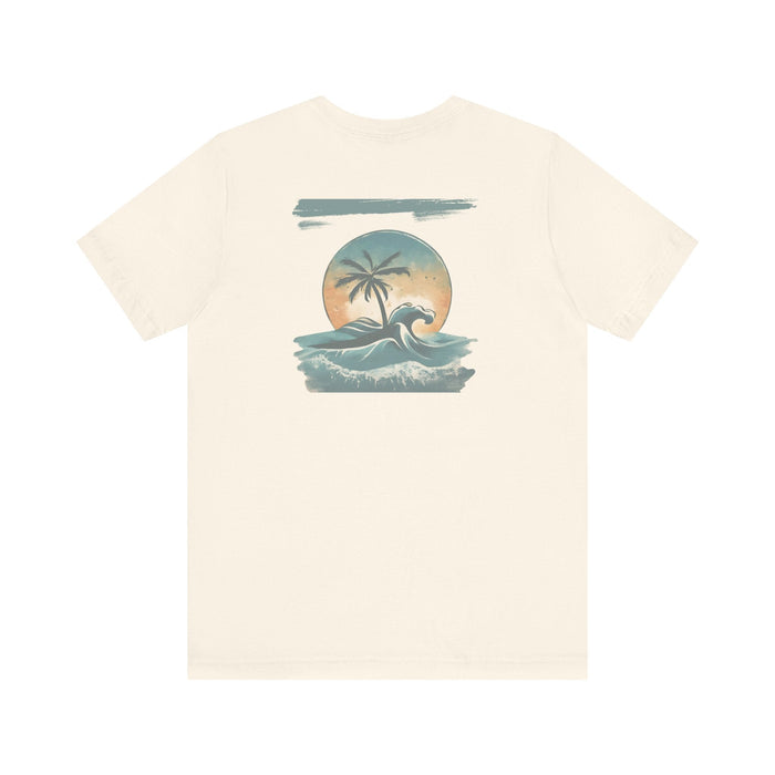 Printify T-Shirt Tropical Oasis Paradise Tee - Perfect Gift! Boyfriend Gift, Girlfriend Gift, Husband Gift, Wife Gift, Beach Shirt, Vacation Tshirt