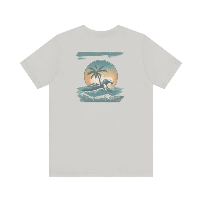 Printify T-Shirt Tropical Oasis Paradise Tee - Perfect Gift! Boyfriend Gift, Girlfriend Gift, Husband Gift, Wife Gift, Beach Shirt, Vacation Tshirt