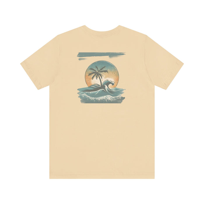 Printify T-Shirt Tropical Oasis Paradise Tee - Perfect Gift! Boyfriend Gift, Girlfriend Gift, Husband Gift, Wife Gift, Beach Shirt, Vacation Tshirt