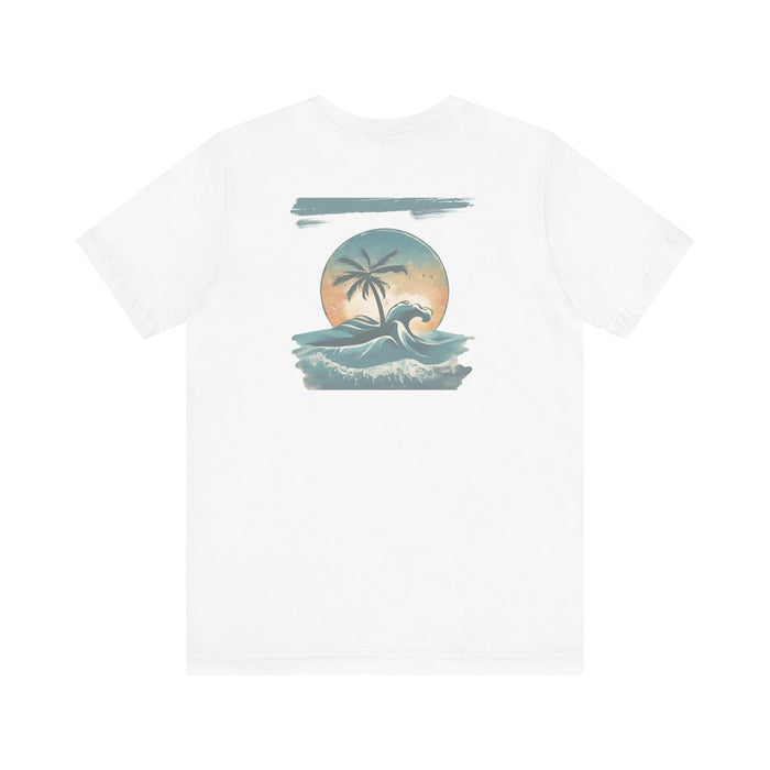 Printify T-Shirt Tropical Oasis Paradise Tee - Perfect Gift! Boyfriend Gift, Girlfriend Gift, Husband Gift, Wife Gift, Beach Shirt, Vacation Tshirt