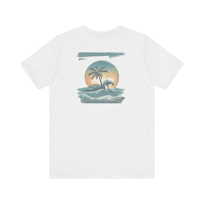 Printify T-Shirt Tropical Oasis Paradise Tee - Perfect Gift! Boyfriend Gift, Girlfriend Gift, Husband Gift, Wife Gift, Beach Shirt, Vacation Tshirt