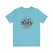 Printify T-Shirt Turquoise / S Boho Wildflower Mama: Embrace Nature in Style with our Comfy Tee!