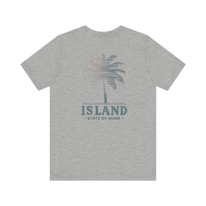 Printify T-Shirt Vacation Vibes: Unisex Island State of Mind Palm Tree Graphic Tee Great Gift Idea