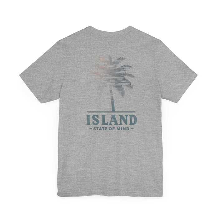 Printify T-Shirt Vacation Vibes: Unisex Island State of Mind Palm Tree Graphic Tee Great Gift Idea